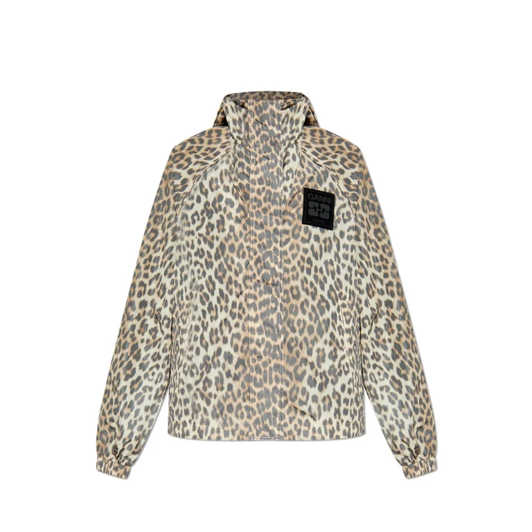 Ganni Animal Print Jacket