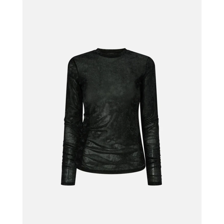 Pinko Pull ajusté en tulle résille