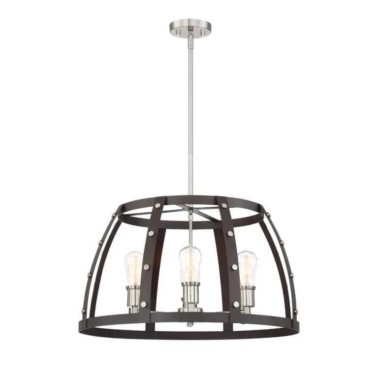 Rustique Six Light Chandelier from the Presidio Collection