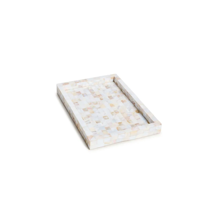 Tizo Design Tray 12x8 Mother of Pearl White One Size