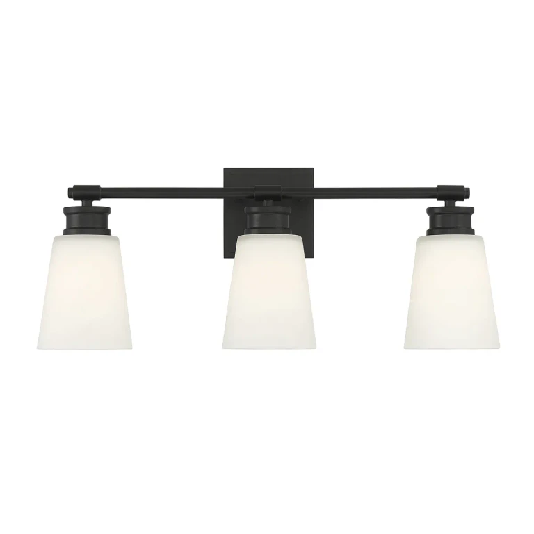 Trade Winds Billie 3-Light Bathroom Vanity Light in Matte Black - TW82255MBK