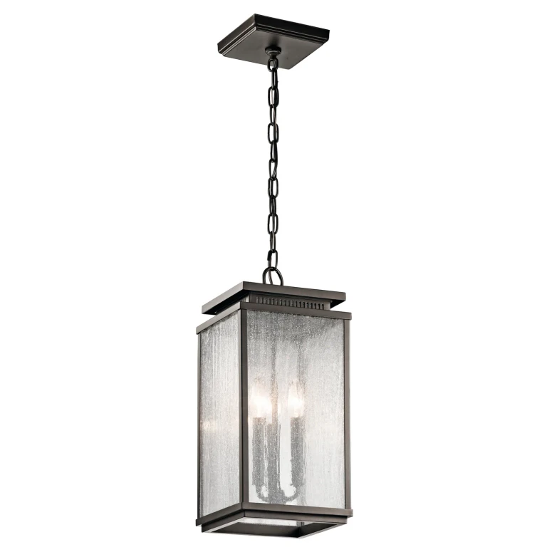 Manningham 3-Light 8.5" Outdoor Hanging Pendant in Olde Bronze