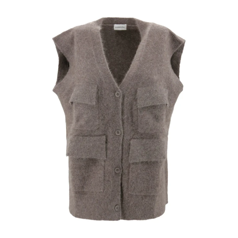 Parosh Sleeveless Knitted Vest