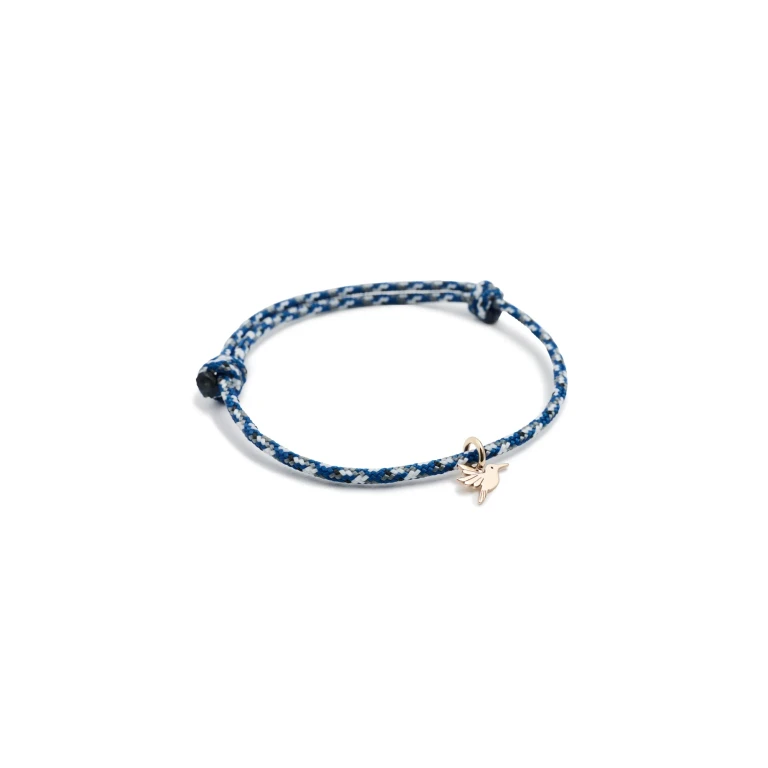 Zoe Chicco 14k Hummingbird Paracord Bracelet 14k Yellow Gold One Size