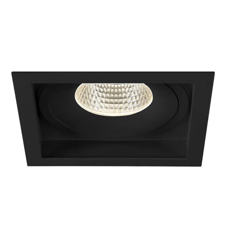 Black One Light Downlight from the Amigo Collection