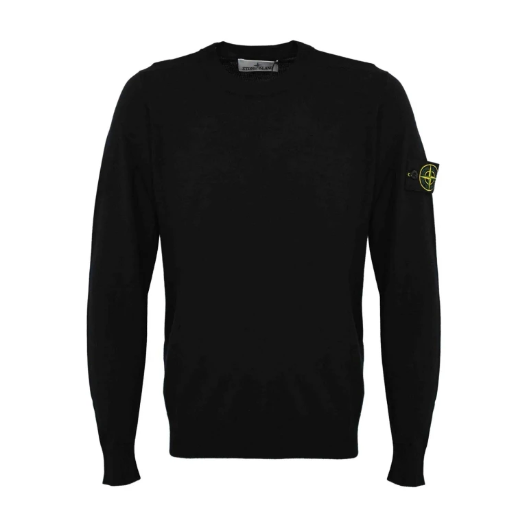Stone Island Pull Col Rond - Noir