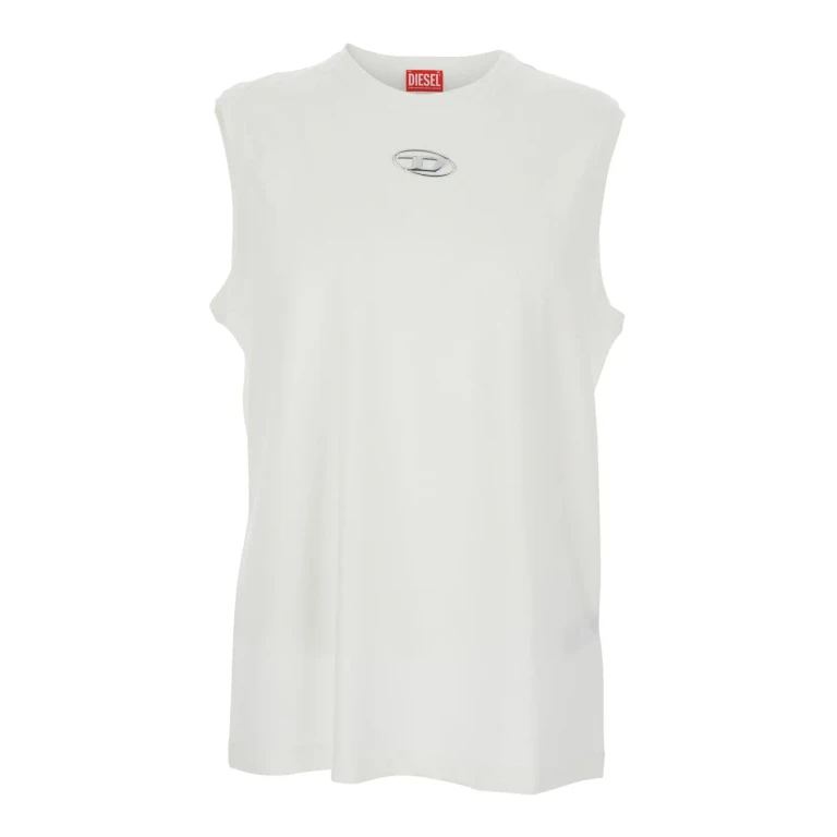 Diesel T-bisco-od Cotton Sleeveless T-shirt