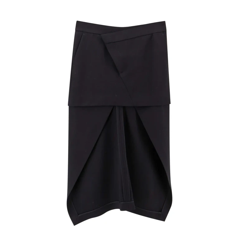 Gonna Midi Alexander McQueen - Nero