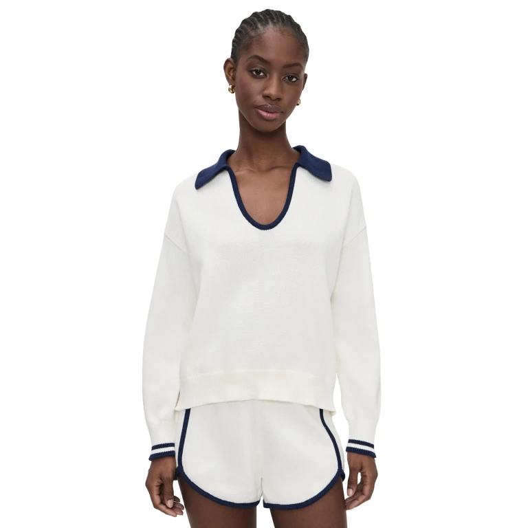 Joe's Jeans The Romie Polo Sweater Milk L