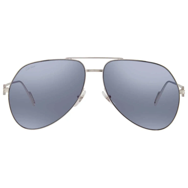 Cartier Premiere de Cartier Blue Pilot Unisex Sunglasses CT0110S 006 62