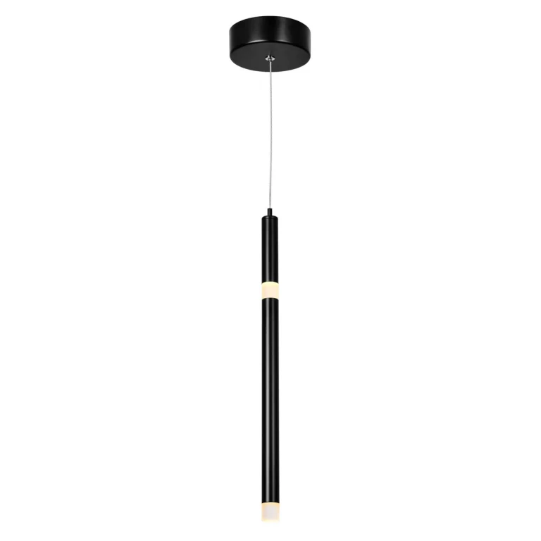 Black LED Pendant from the Flute Collection