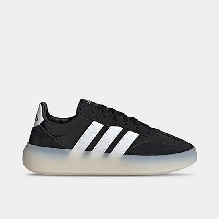 adidas Big Kids Barreda Decode Casual Shoes in Core Black/Cloud White/Core White Size: 3.5