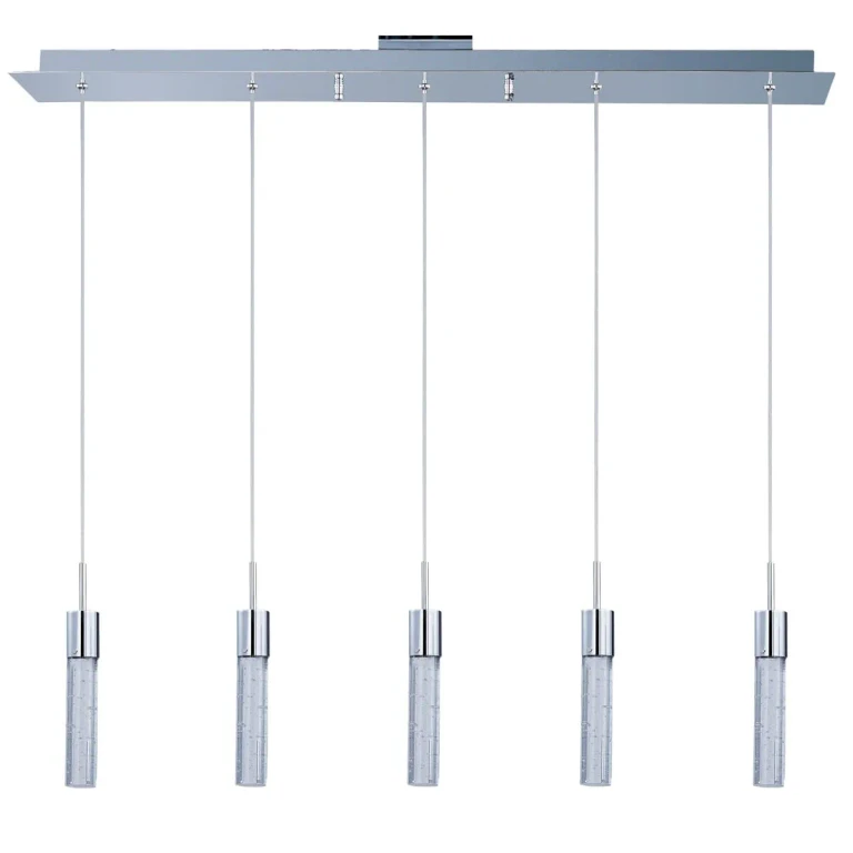 ET2 Fizz IV 5-Light Linear Pendant, Polished Chrome