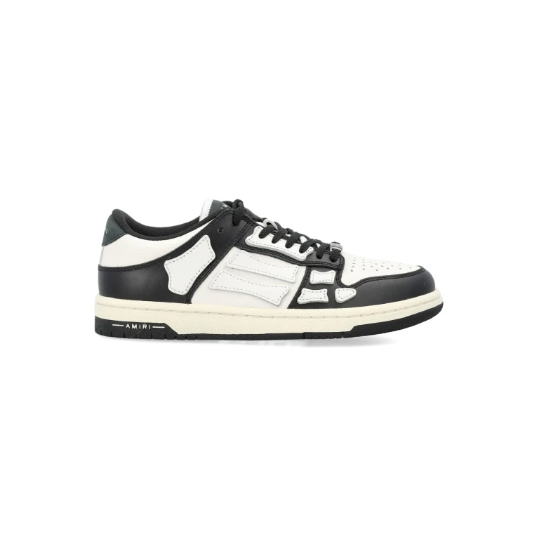 Skel Low-Top Trainers in Two-Tone Leather with Perforated Toe and Padded Ankle (AWFOSR1034651)