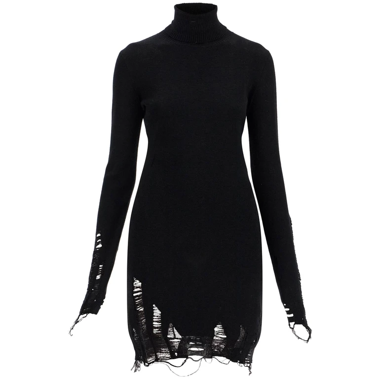 MM6 Maison Margiela Destroyed Knit Mini Dress