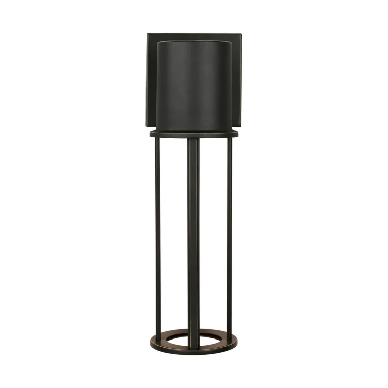Antique Bronze LED Outdoor Wall Lantern from the Union Collection