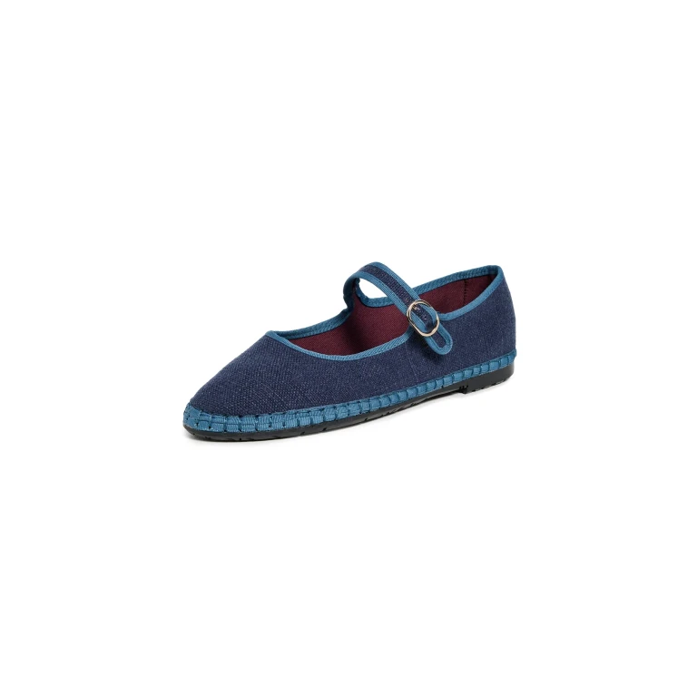 Flabelus Arthur Linen Mary Jane Flats Arthur 41