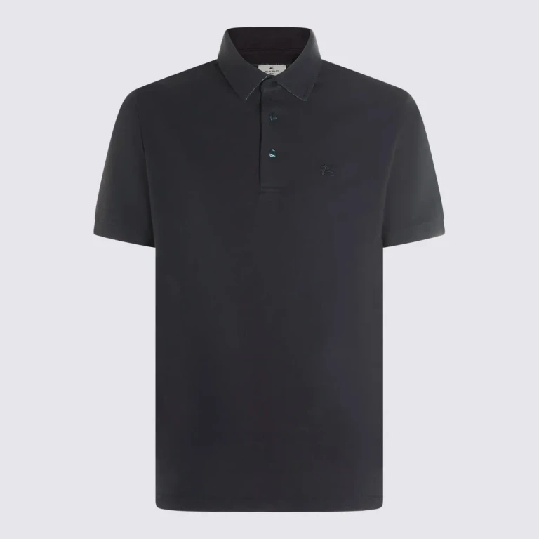 Etro Navy Cotton Polo Shirt