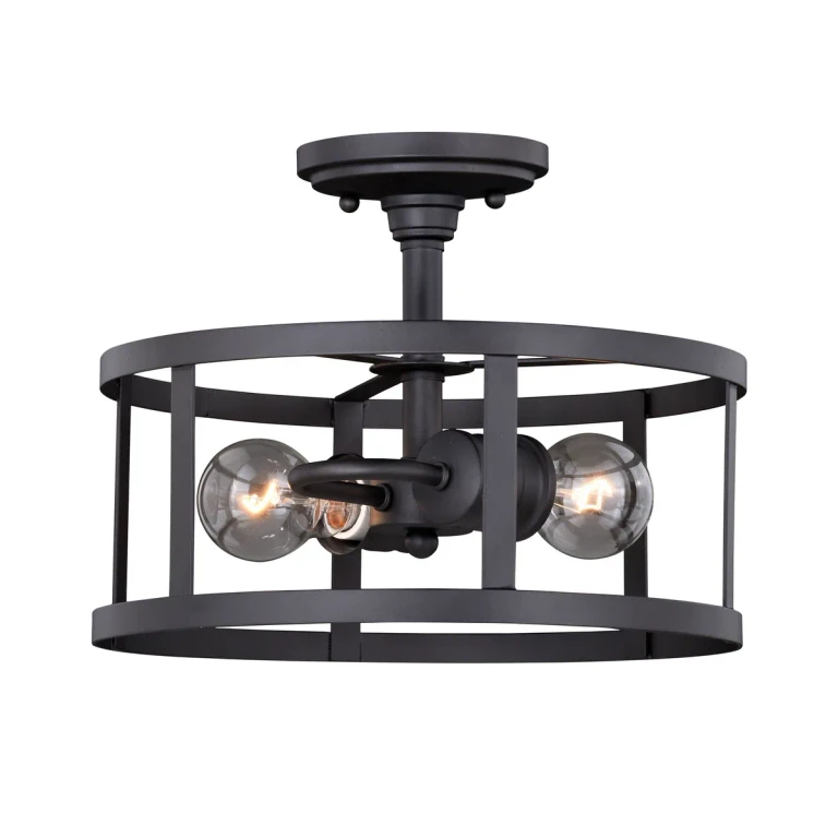 Oil Rubbed Bronze Two Light Pendant from the Akron Collection