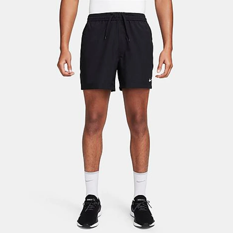 Nike Men's Form Dri-FIT Unlined 5" Versatile Shorts in Black/White Size: XXS