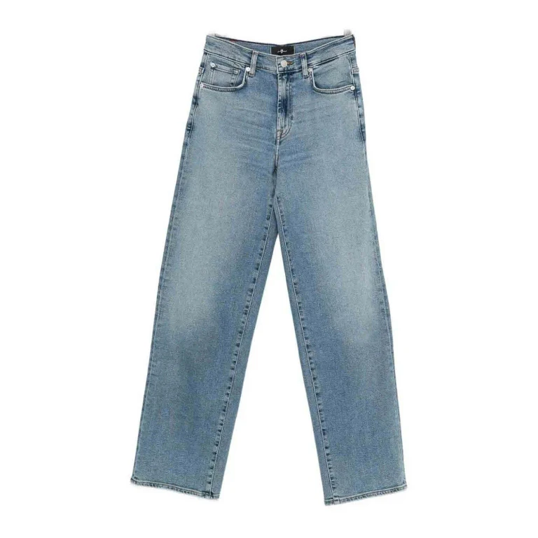 7 For All Mankind Jean Droit - Foncé Délavé