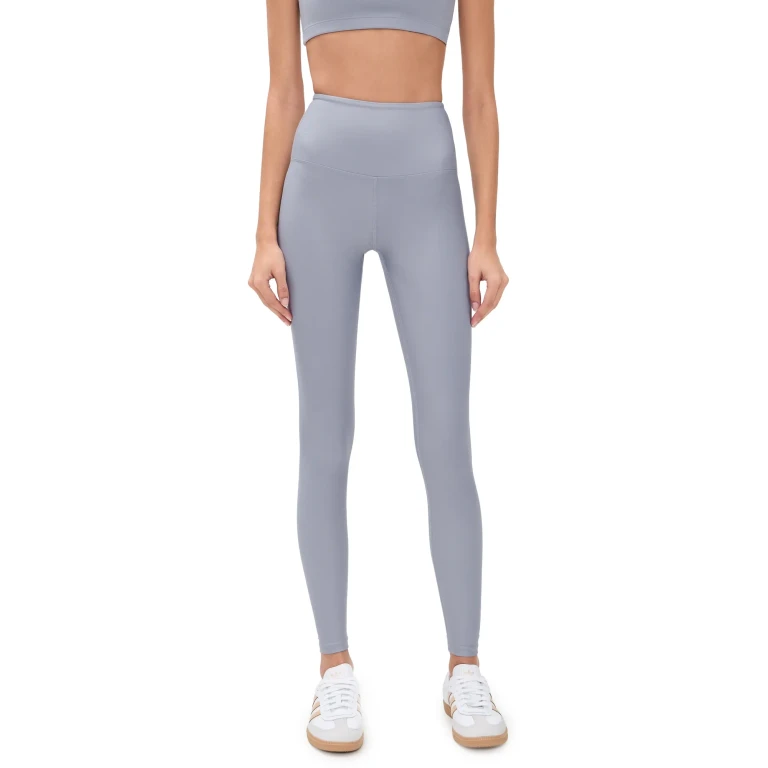 Year of Ours Recycled High Rise Ankle Leggings Lilac/Grey M