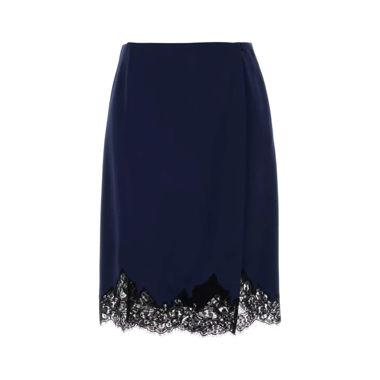 Stella McCartney Blue Satin Skirt