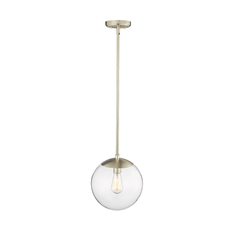 Modern Gold One Light Pendant from the Avell Collection
