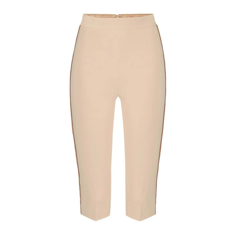 Elisabetta Franchi Pantalons Décontractés - Beige