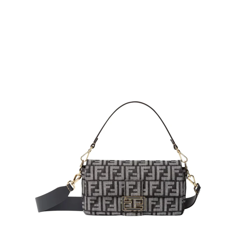 Fendi Ff Fabric Baguette Bag