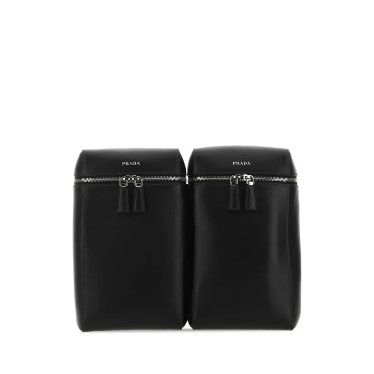 Black Leather Backpack