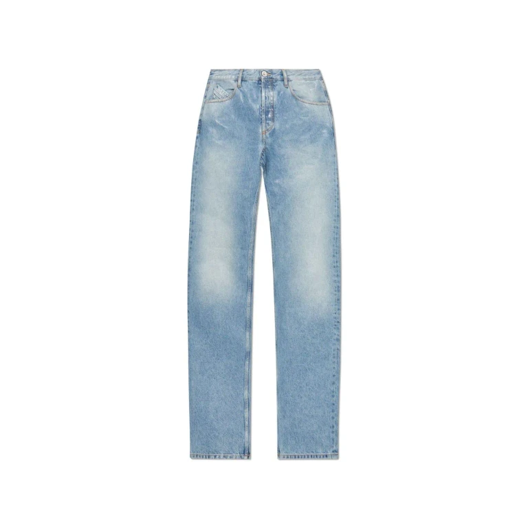 The Attico Logo Embroidered Distressed Jeans
