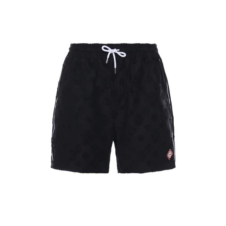 Casablanca Shorts Black Cotton - Men