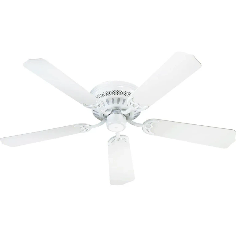 Quorum Custom Hugger 42" Indoor Flush Mount Ceiling Fan in White