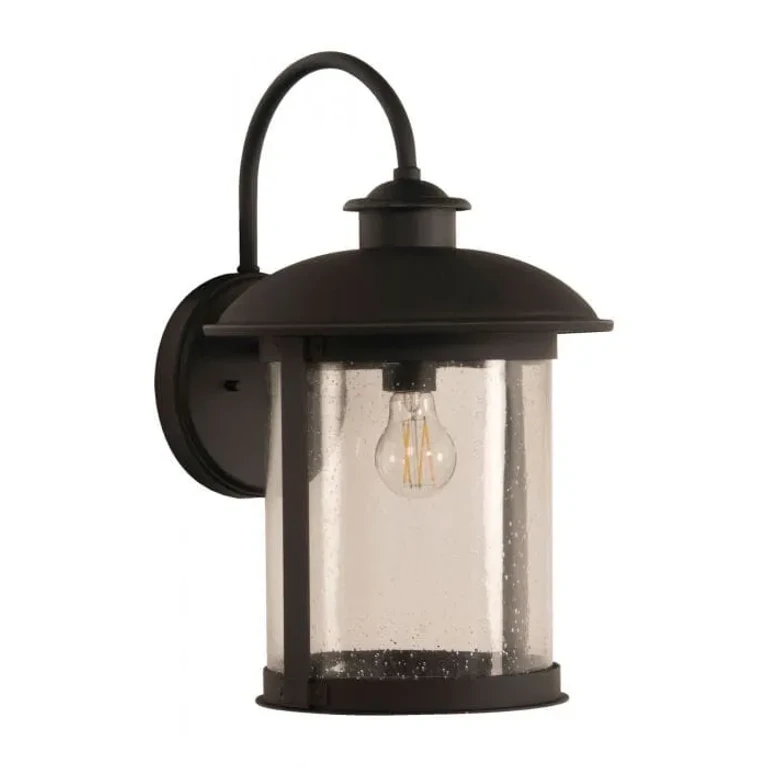 Dark Bronze Gilded One Light Outdoor Wall Mount from the O'Fallon Collection
