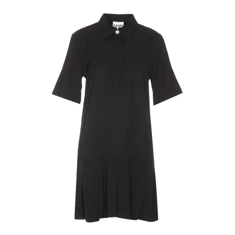 Ganni Kurzes Kleid - Schwarz