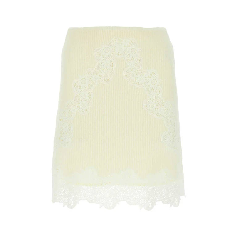 Chloé Minirock mit Spitzendetails und ausgestelltem Schnitt