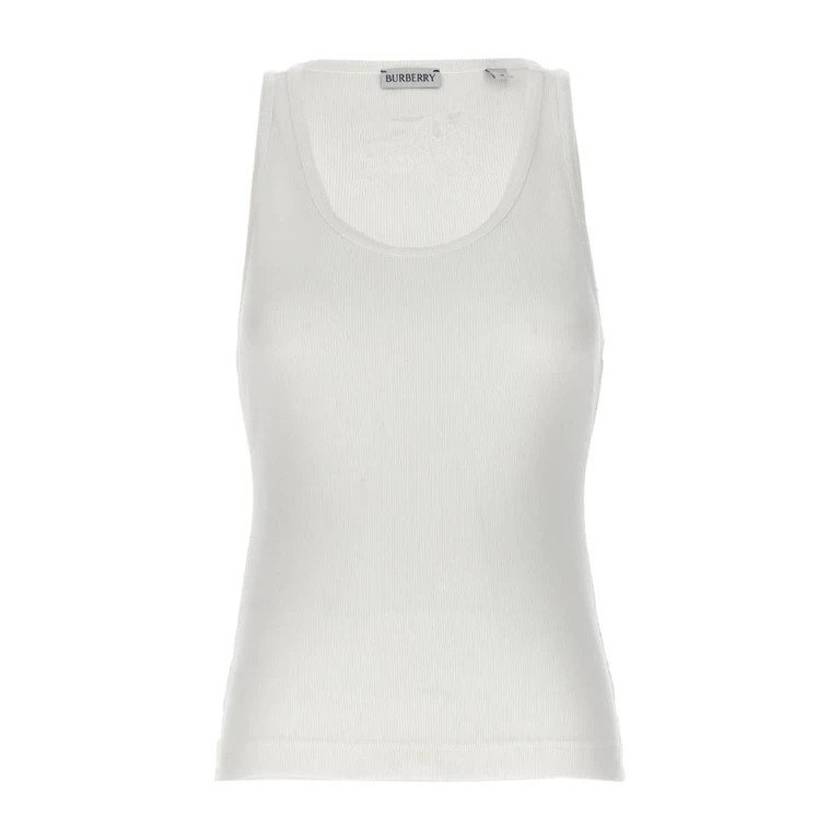 Burberry Logo Embroidery Tank Top