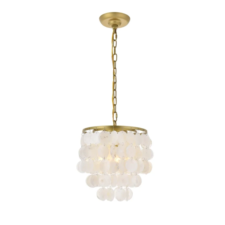 Brass One Light Pendant from the Selene Collection