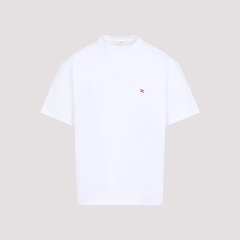 Celine Relaxed T-Shirt White Cotton Tshirt - Men