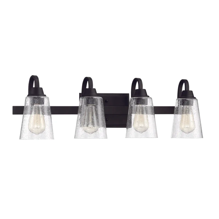 Grace 4-Light Bathroom Vanity Light in Espresso