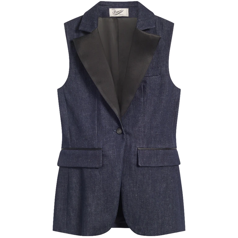 Pence Diva Blue Gilet - Women
