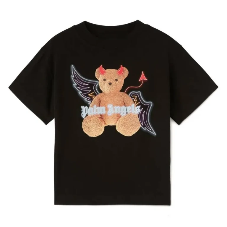 Palm Angels Kids Logo Bear Devil T-Shirt