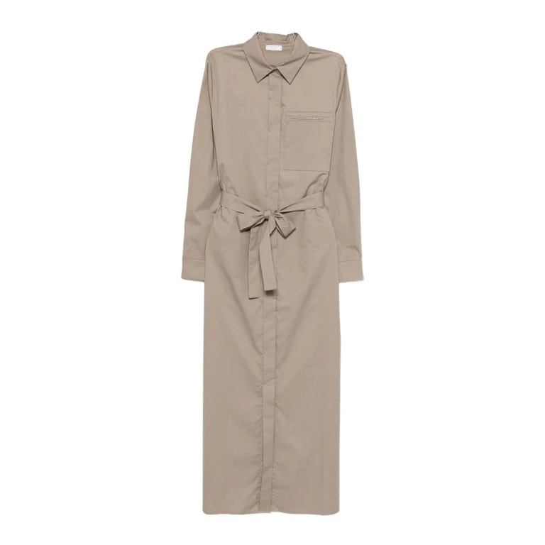 Peserico Robe Au Genou - Marron