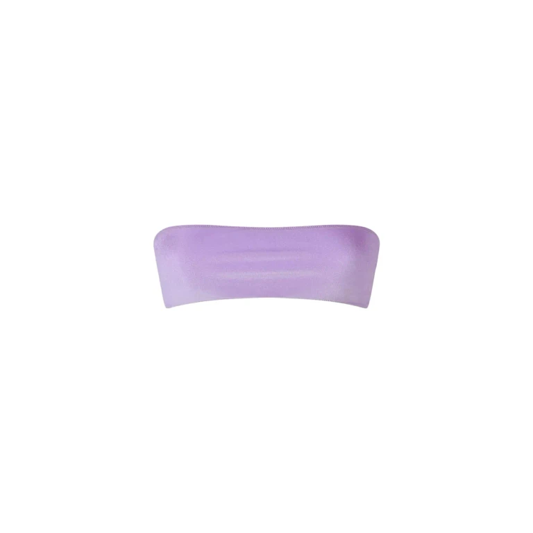 MC2 Saint Barth Rebby Velvet-effect Bandeau Bikini Top