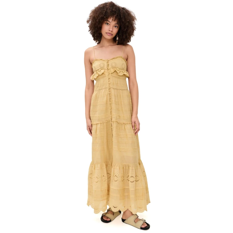 Isabel Marant Étoile Paule Dress Light Ochre 34