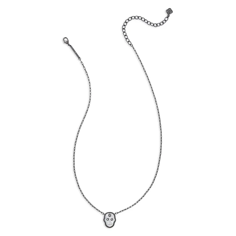Kendra Scott Pave & Mother Of Pearl Skeleton Pendant Necklace, 16-19