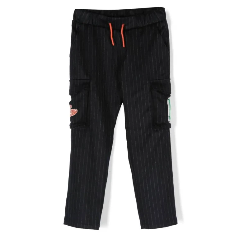 Kenzo Kids Striped Logo-Patch Trouser