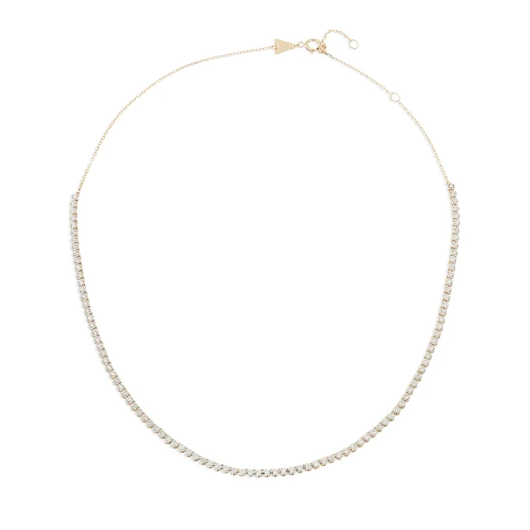 Adina Reyter 14K Yellow Gold Diamond Half Riviera Necklace, 14-16