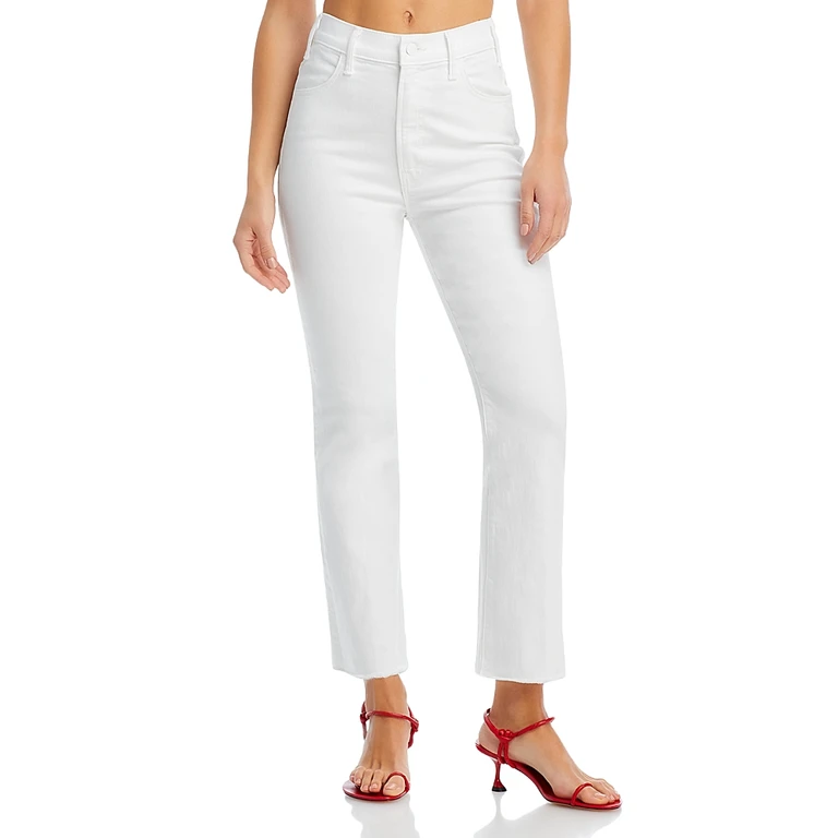 Mother The Lil' Hustler Petites High Rise Ankle Jeans in Fairest of Them All